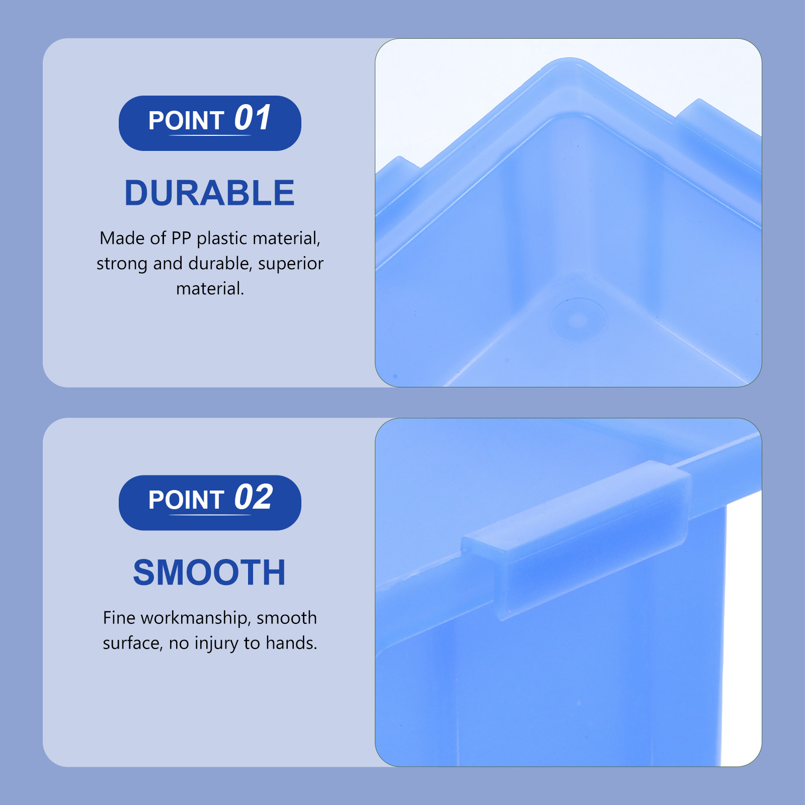 Workshop Tools Classification - 6Pcs Professional Grade Plastic Storage Box