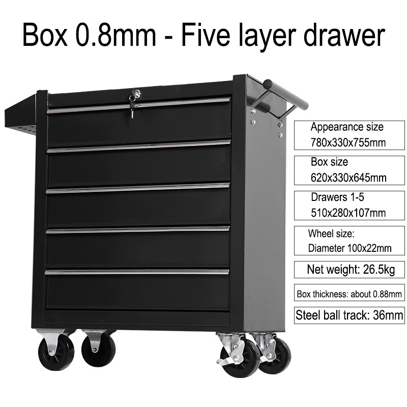 5 Drawer Storage Tool Box Trol - Car Workshop Tools Kit review and price