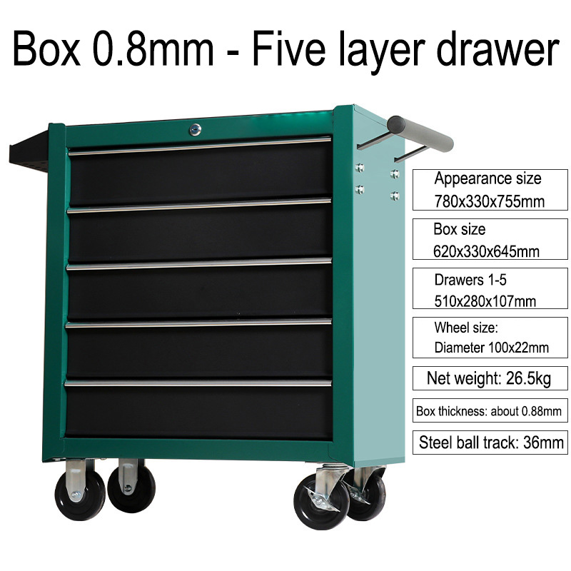 5 Drawer Storage Tool Box Trol - Car Workshop Tools Kit review and price
