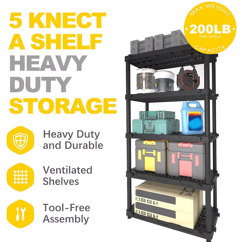 Five-Layer Plastic Shelving Un - Workshop Tools Organizing review and price