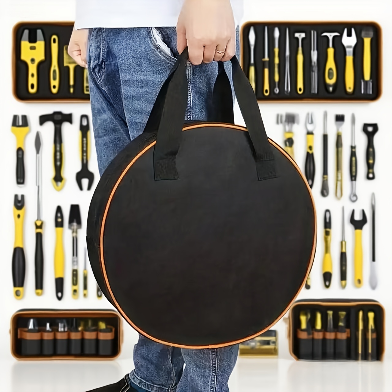 1-Piece Round Tool Storage Bag - Workshop Tools Organizing review and price