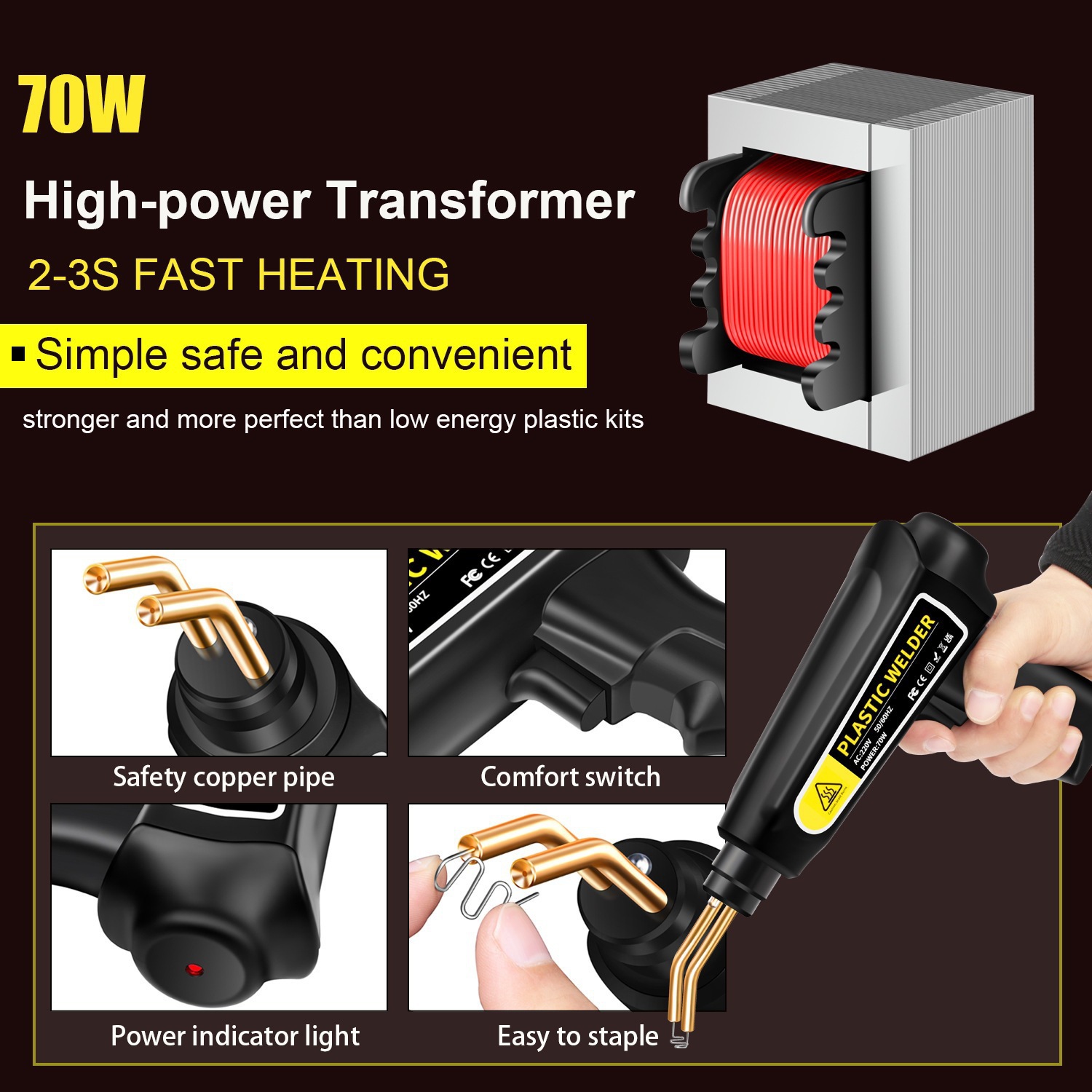 70W Plastic Welder Repair Kit, - Tools For Welding Workshop review and price