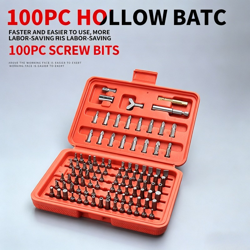 100PCS Screwdriver Bit Set, Ho - Car Workshop Tools Kit review and price