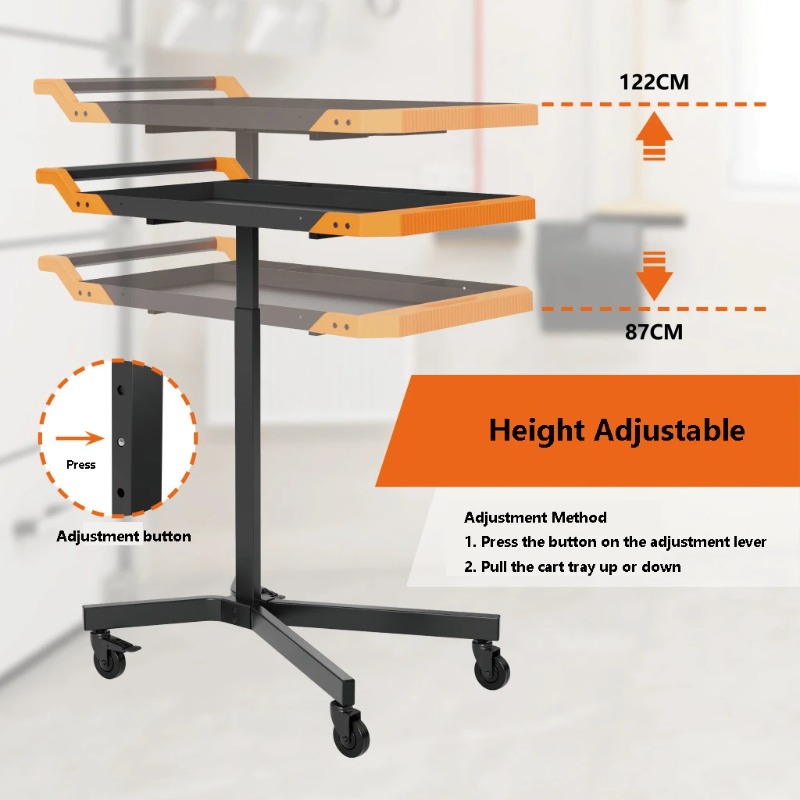 Adjustable Height Mobile Work  - Workshop Garage Tools Manufacturer review and price